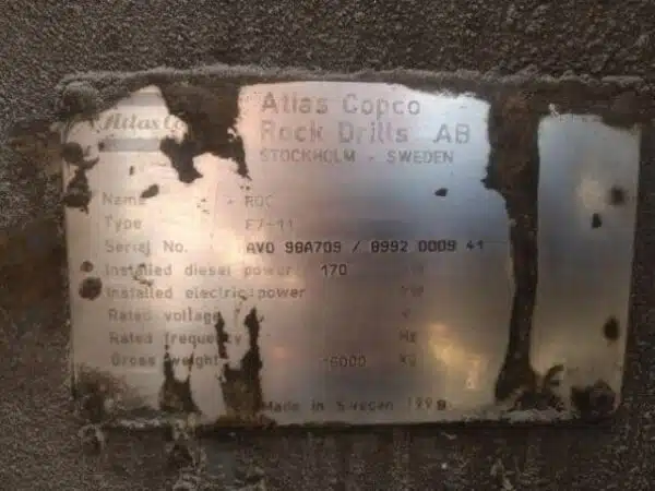 Atlas Copco F7-11 Blast Hole Drill