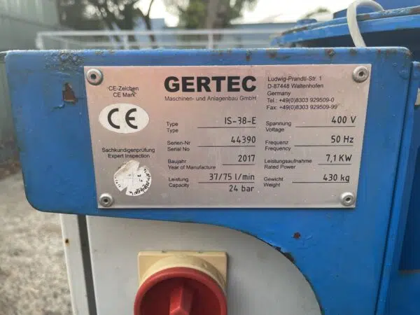 Gertec Grouting Machine